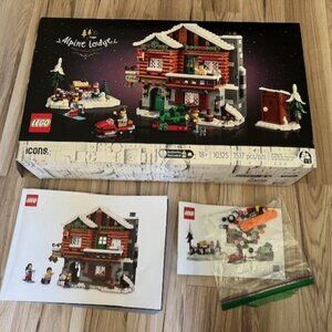 LEGO 10325 Icons Alpine Lodge Winter Village Collection 1517pcs - Complete